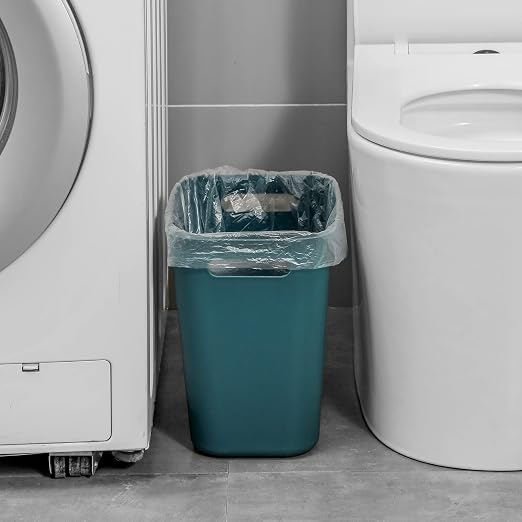 UUJOLY Plastic Small Trash Can Wastebasket, Garbage Container Basket - Image 2
