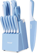 hecef 15 Pieces Kitchen Knife Set by hecef