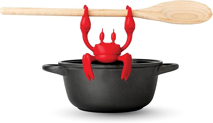 OTOTO Red The Crab Silicone Utensil Rest by OTOTO