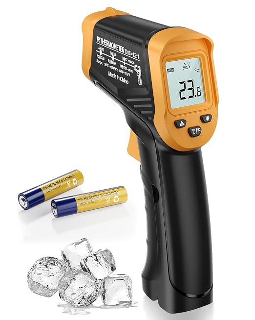 Eventek Infrared Thermometer Gun, -58°F to 1112°F Laser Thermometer Temperature by EVENTEK