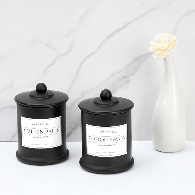 Volisnova 2 Pack Farmhouse Apothecary Jars - Image 3
