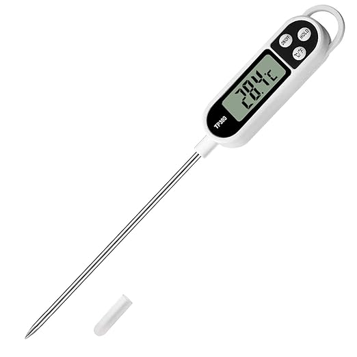 Digital Meat Food Thermometer for Cooking Kitchen BBQ, Probe Instant Read by NANGOALA