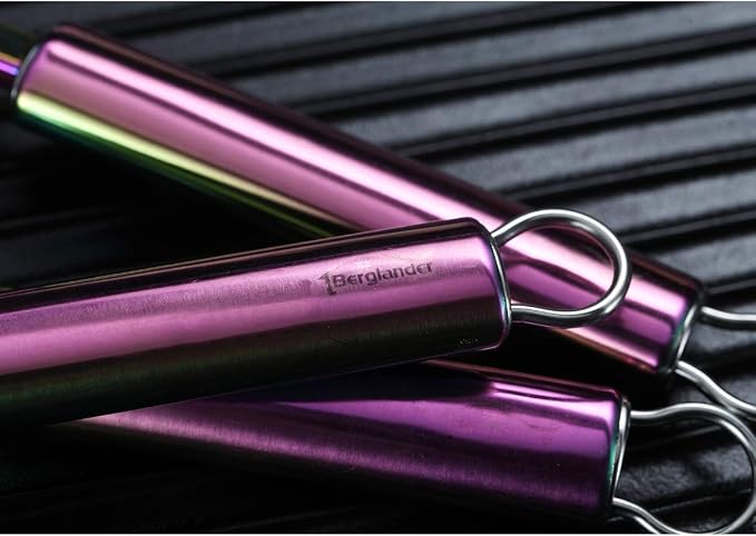 Berglander Rainbow Whisk Pack of 3 Stainless Steel 8", Titianium Plating - Image 6
