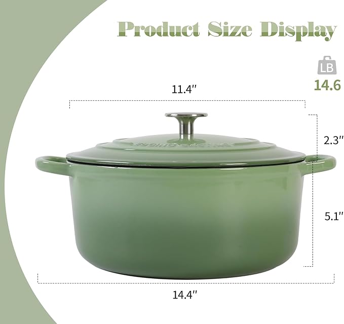 EDGING CASTING Enameled Dutch Ovens Cast Iron Dutch Oven Pot - Image 3