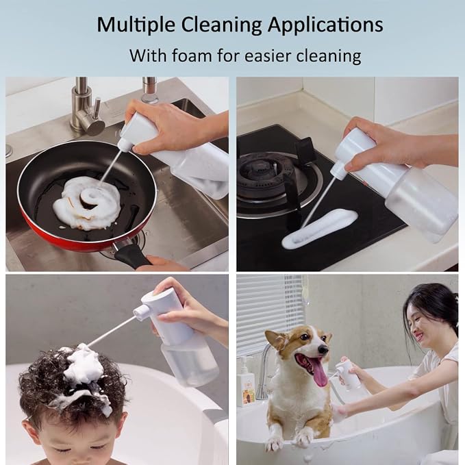 Foaming Soap Dispenser, Electric and Rechargeable, Refillable Foam Hand - Image 4