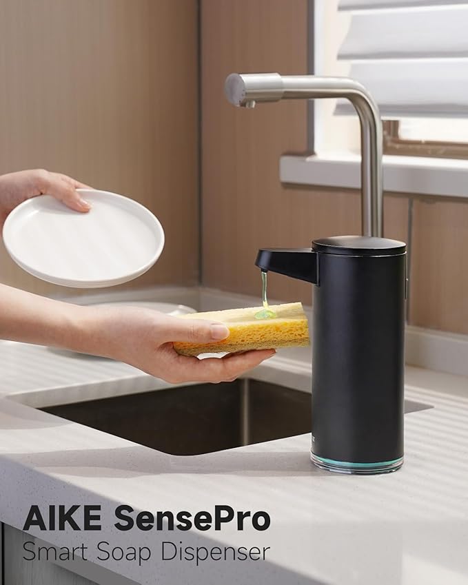 AIKE SensePro Automatic Soap Dispenser Type-C Rechargable, Stainless Matte - Image 2
