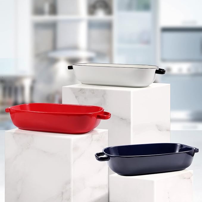 6 Quart Large Rectangular Baking Dish, 16x11 Inches Ceramic Baking Pan - Image 7