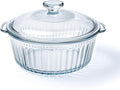 Luvan 2.4L/2.5Qt Round Glass Casserole Dish by Luvan