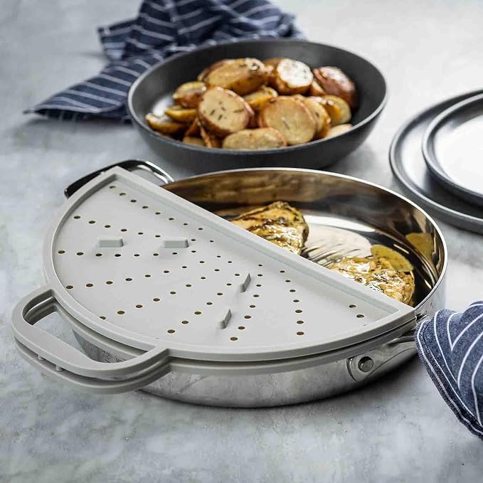 TableCraft 12780 Foldable Silicone Splatter Screen, Heat-Resistant Cover - Image 2