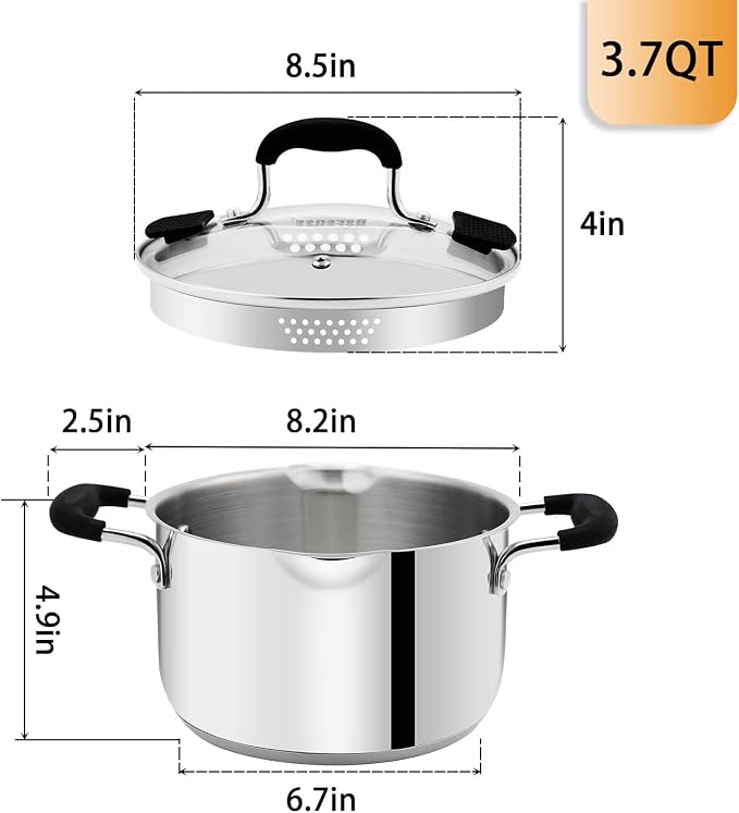 Rorence Stainless Steel Stock Pot - Image 4
