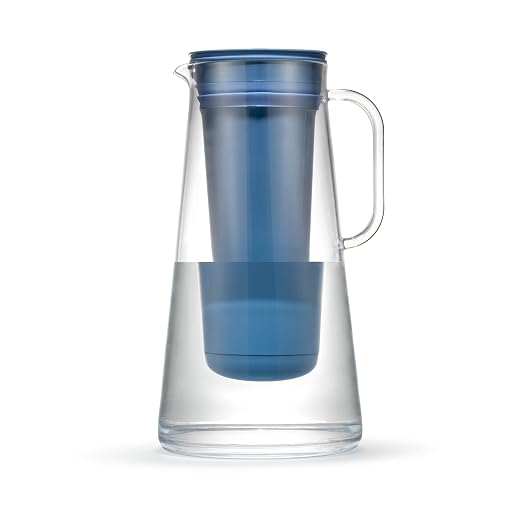 LifeStraw Home Pitcher BPA Free Plastic 7 Cup Stormy Blue by LifeStraw