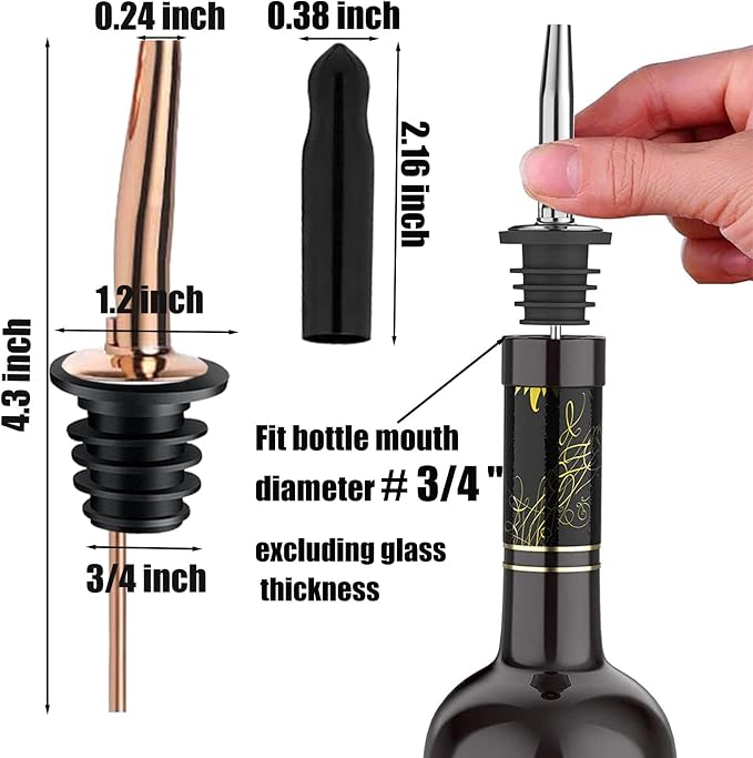 Pafusen 24 Pack Liquor Bottle Pourers, Liquor Pour Spout - Image 5