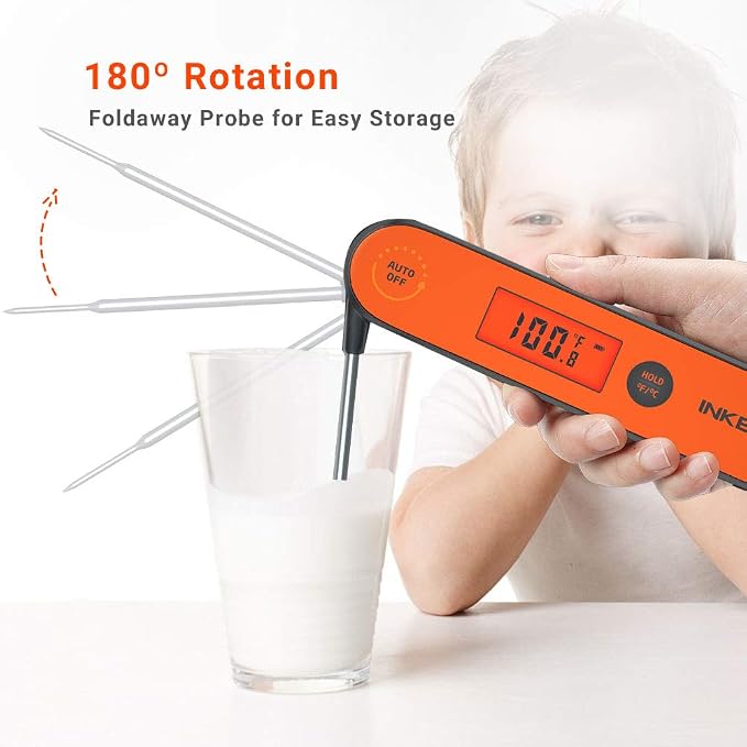 Inkbird Instant Read Meat Thermometer IHT-1P, Digital Waterproof Rechargeable - Image 6