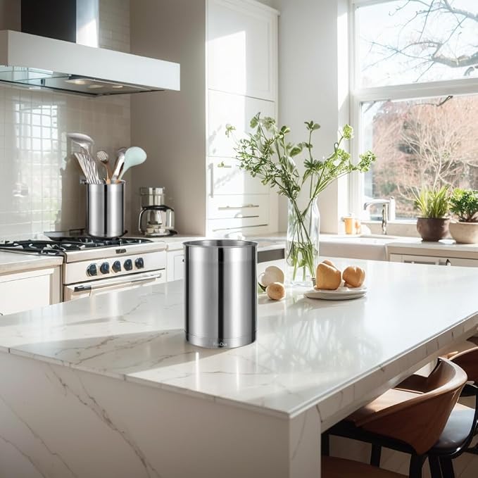 KSENDALO Stainless Steel Utensil Holder - Image 3