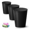 Lysam Bathroom Trash Can, 3 Pack 1.8 Gallons Small Trash Can by Lysam