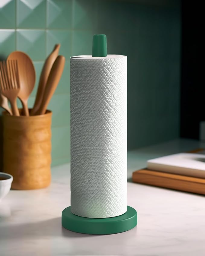 KitchLife Wooden Paper Towel Holder Countertop by OverDoorHooksKitchenSupplies