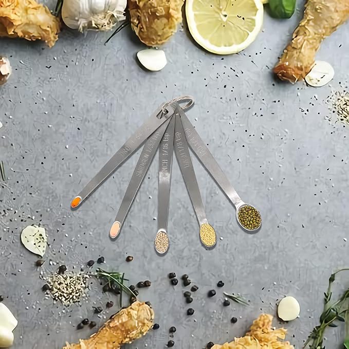 5PCS 1/64 Teaspoon Single Tiny Measuring Spoon, Small Individual Stainless - Image 6