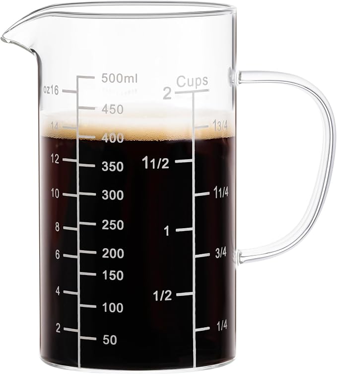 PARACITY 2 Cup Glass Measuring Cup, Liquid Measuring Cups by PARACITY