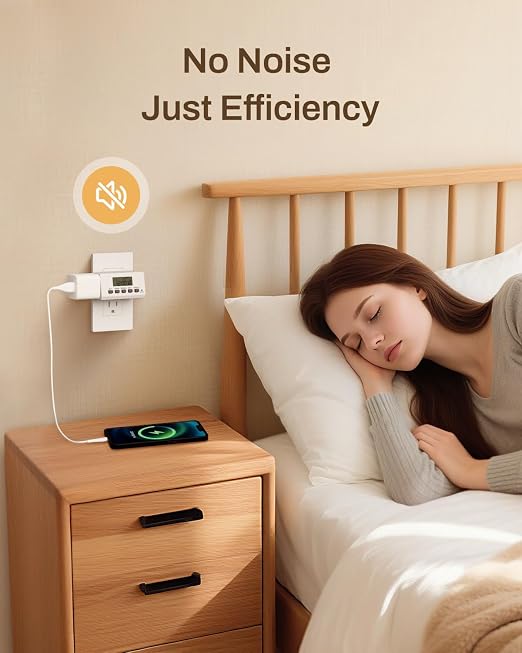 BN-LINK Indoor Digital Timer Outlet, 24 Hour Light Timer Easy Programmable - Image 7