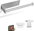 Paper Towel Holders Magnetic Steel Brushed Towel Roll Holders by GBESTWOOW