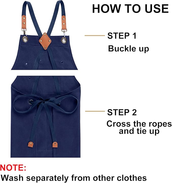 ZOMAO Chef Apron for Women Men - Image 8