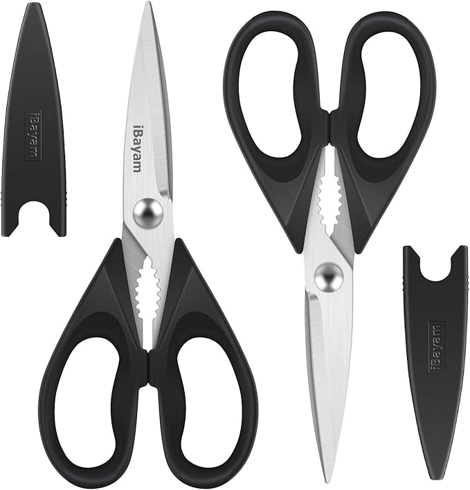 iBayam Black Kitchen Scissors by iBayamDirect