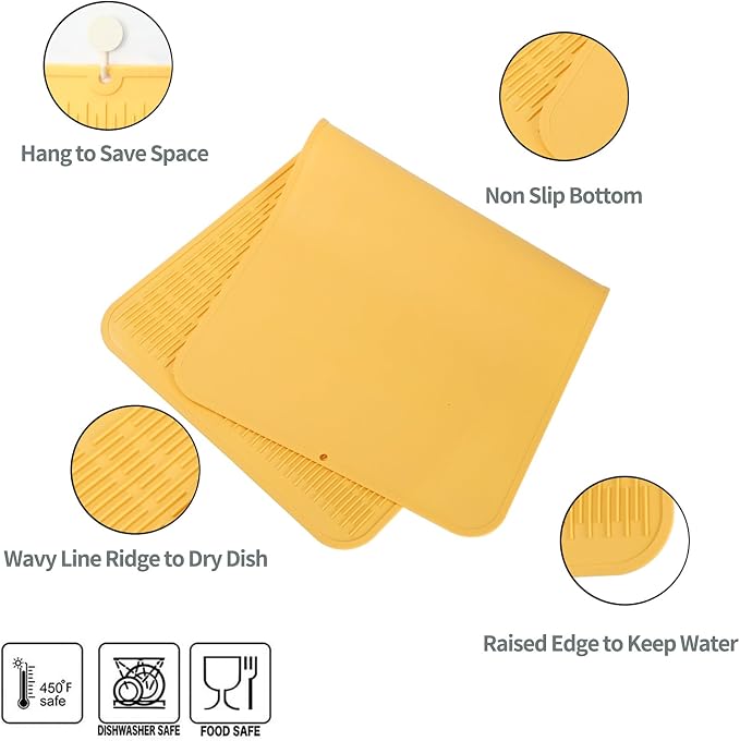 MicoYang Silicone Dish Drying Mat - Image 3