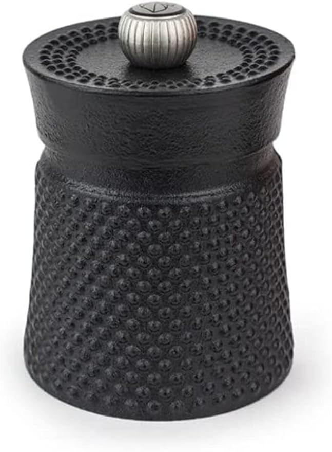 Peugeot Bali Black Cast-Iron Pepper Mill and Salt Cellar. - Image 4