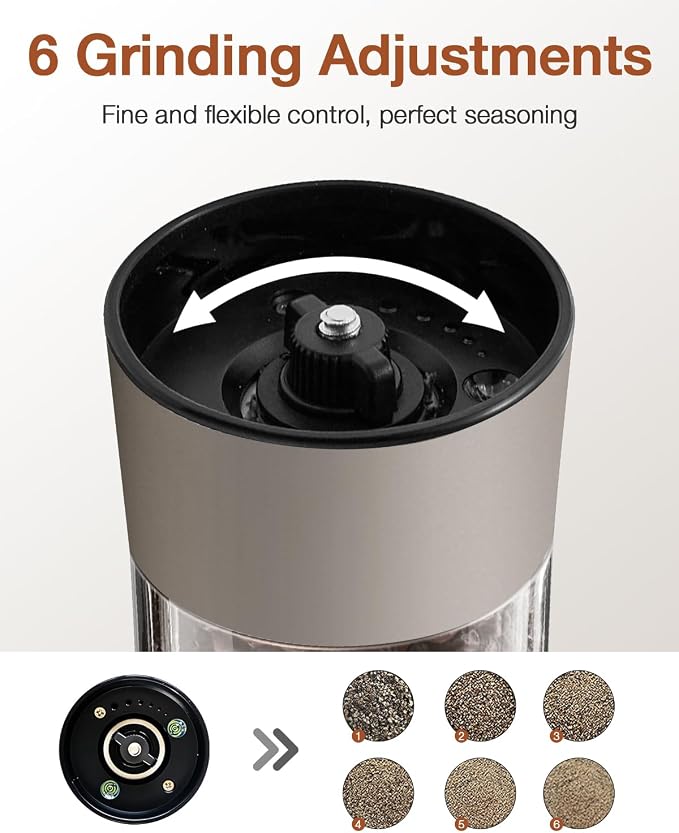Electric Salt and Pepper Grinder Set - Image 5