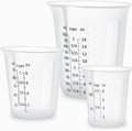 Silicone Measuring Cups Set 125ml + 250ml + 500ml by SwigranceQualityCreativity
