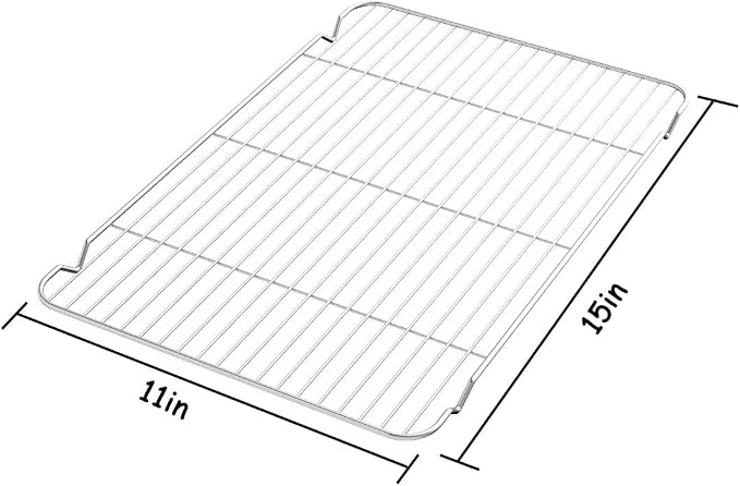 Cooling Rack Set of 3, Baking Rack Stainless Steel Wire Rack - Image 3