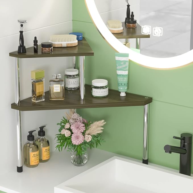 Weenson Bathroom Counter Organizer Corner Shelf - Image 2