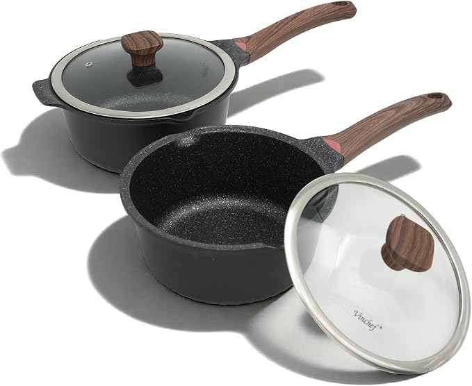 Vinchef New Nonstick Sauce Pot Set by VINCHEFMeetBetterLife