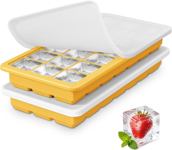 Silicone Ice Cube Trays 3Packs, Easy Release Ice Cube Molds by Unknown