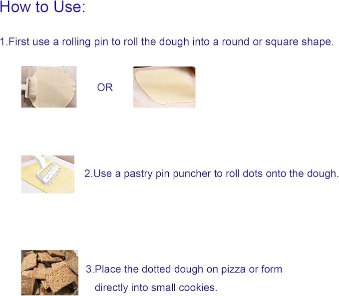 1 PCS Pastry Pin Puncher Plastic Pizza Silk Hob Household Reusable Baking - Image 5