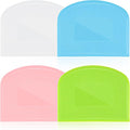 4 Pieces Food Scraper, Flexible Dough Scraper, Dough Scraper by Unknown