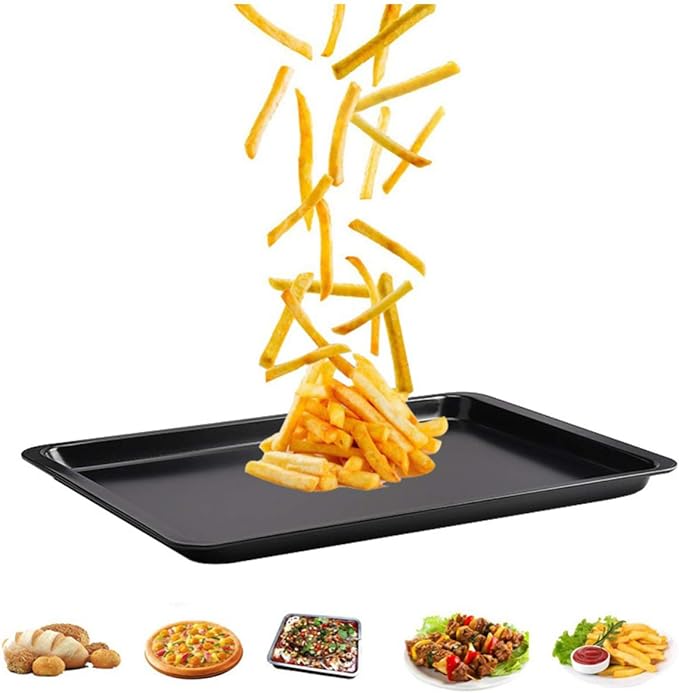 2PCS Cookie Sheet 10x14.5 Inch Baking Sheet Nonstick Heavy Carbon Steel Baking - Image 7