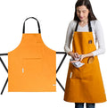Cotton Canvas Apron for Women & Men – Adjustable Neck Strap & Waist Ties by Unknown