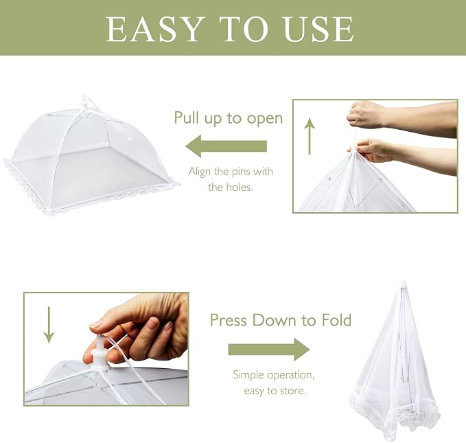 7 Pack Colorful Food Covers Food Tent - Image 3