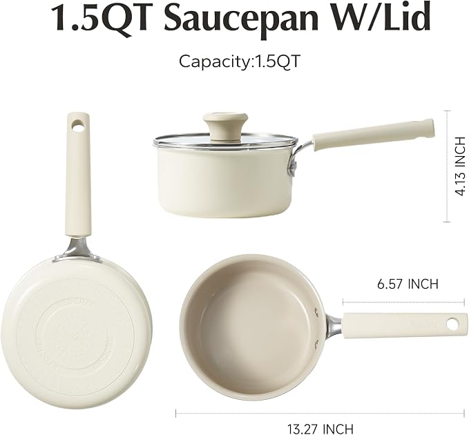 Redchef Ceramic Nonstick Saucepan - Image 7
