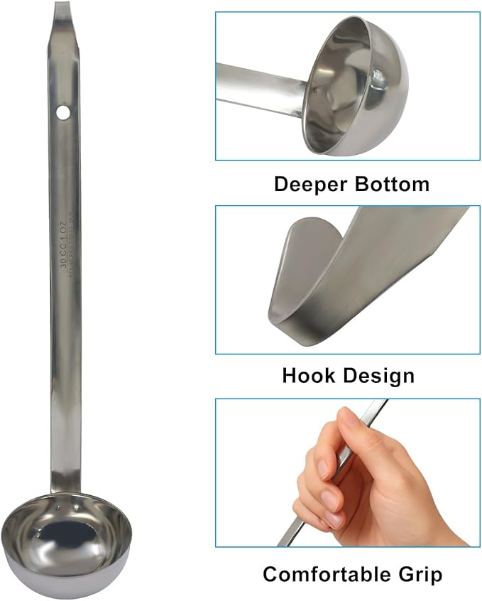 Hitefu 3 Pcs Stainless Steel Soup Ladle Set - Image 4
