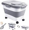 20-30 Lbs Rice Storage Container, Collapsible Food Storage Containers by DDMOMMYCOLLAPSIBLEFOODSTORAGECONTAINERFAMILY