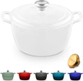 ROSSALLINI Signature Enameled Cast Iron Dutch Oven, Non-Stick Serving Pot by RossalliniSignatureStoneware