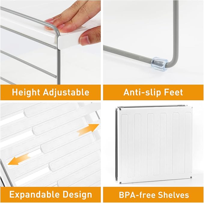 2 Pack Pantry Organization and Storage, Expandable Foil and Plastic Wrap - Image 5