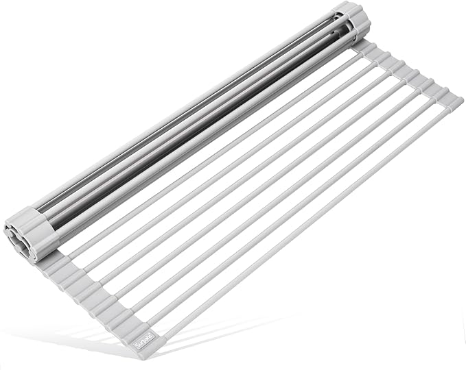Surpahs 17.5 x 13.1 Inch Roll-Up Dish Drying Rack, Fits Across Sink Openings up by Surpahs