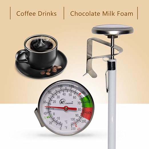 KT THERMO Instand Read 2-Inch Dial Thermometer, Chocolate Milk Foam - Image 6