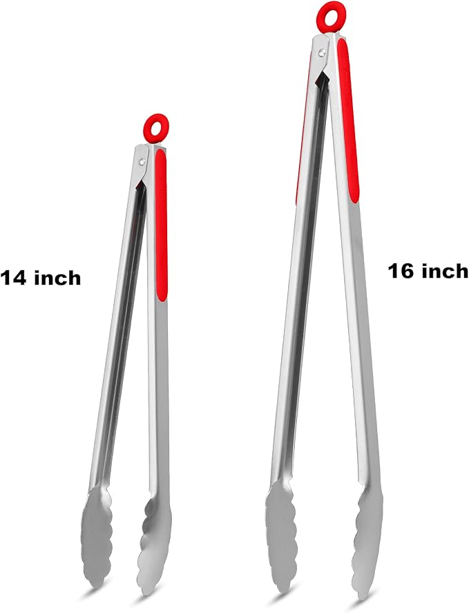 304 Stainless Steel Kitchen Cooking Tongs - Image 4