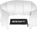 REDCAMP Folding Outdoor Stove Windscreen, 9 Plates Aluminum Camping Stove by REDCAMP