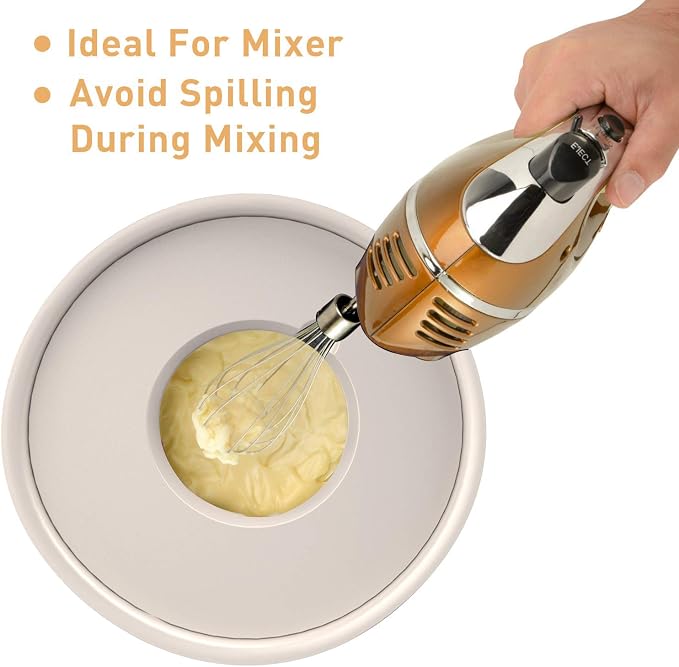 Wildone Mixing Bowls with Airtight Lids Set, with Grater Attachments & Non-Slip - Image 4