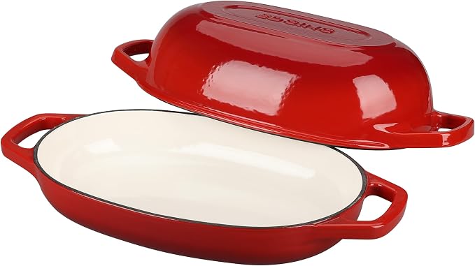 EDGING CASTING Enameled Cast Iron Oval Dutch Oven Pot - Image 4